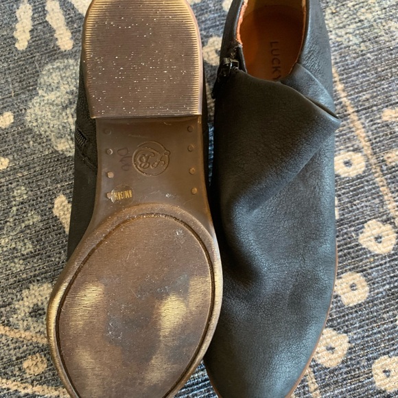 Lucky Brand Black Leather Ankle Boots, GREAT condition, size 8 - Picture 7 of 8